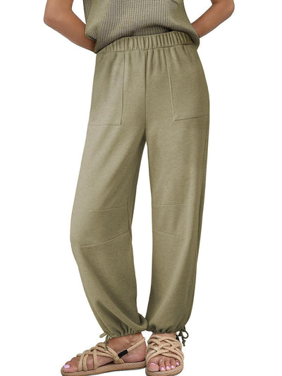 Damen Bequeme und luftige Freizeithose mit elastischem Bündchen Fudus