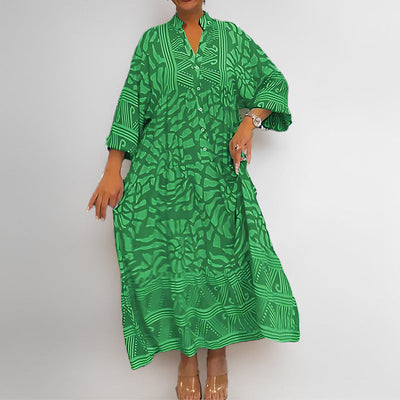 Damen Kaftan mit einzigartigem geometrischen Muster Fudus