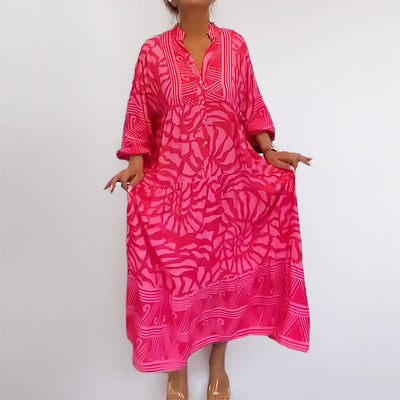 Damen Kaftan mit einzigartigem geometrischen Muster Fudus