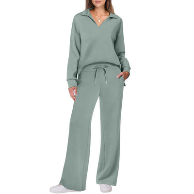 Damen Sportliches Sweater-Set mit weichem Material und Lounge-Style Fudus