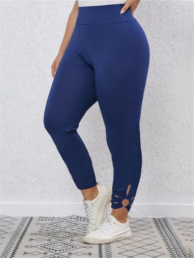Damen Sportliche Leggings mit modischen Cut-Outs Fudus