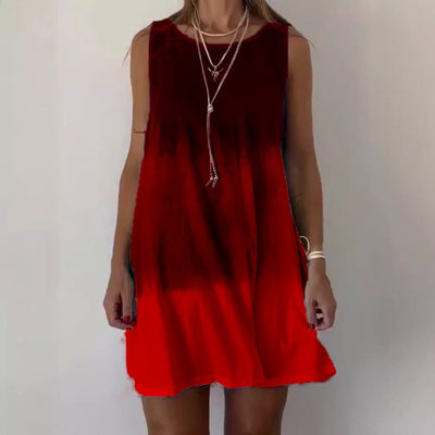 Damen Freizeit-Kleid mit modernem Ombre-Effekt und schmeichelndem Schnitt Fudus