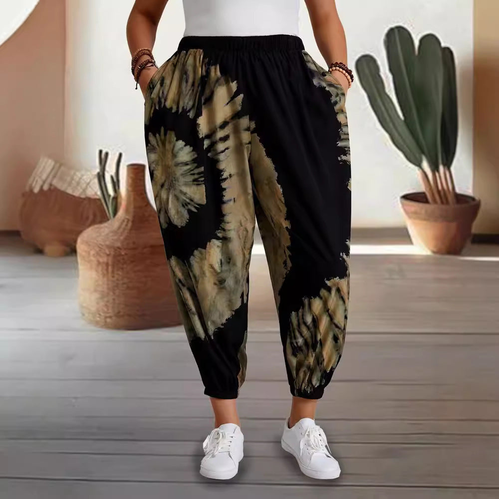 Damen lässige Freizeithose mit weitem Schnitt Fudus