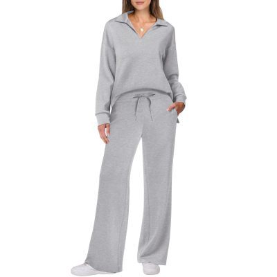Damen Sportliches Sweater-Set mit weichem Material und Lounge-Style Fudus