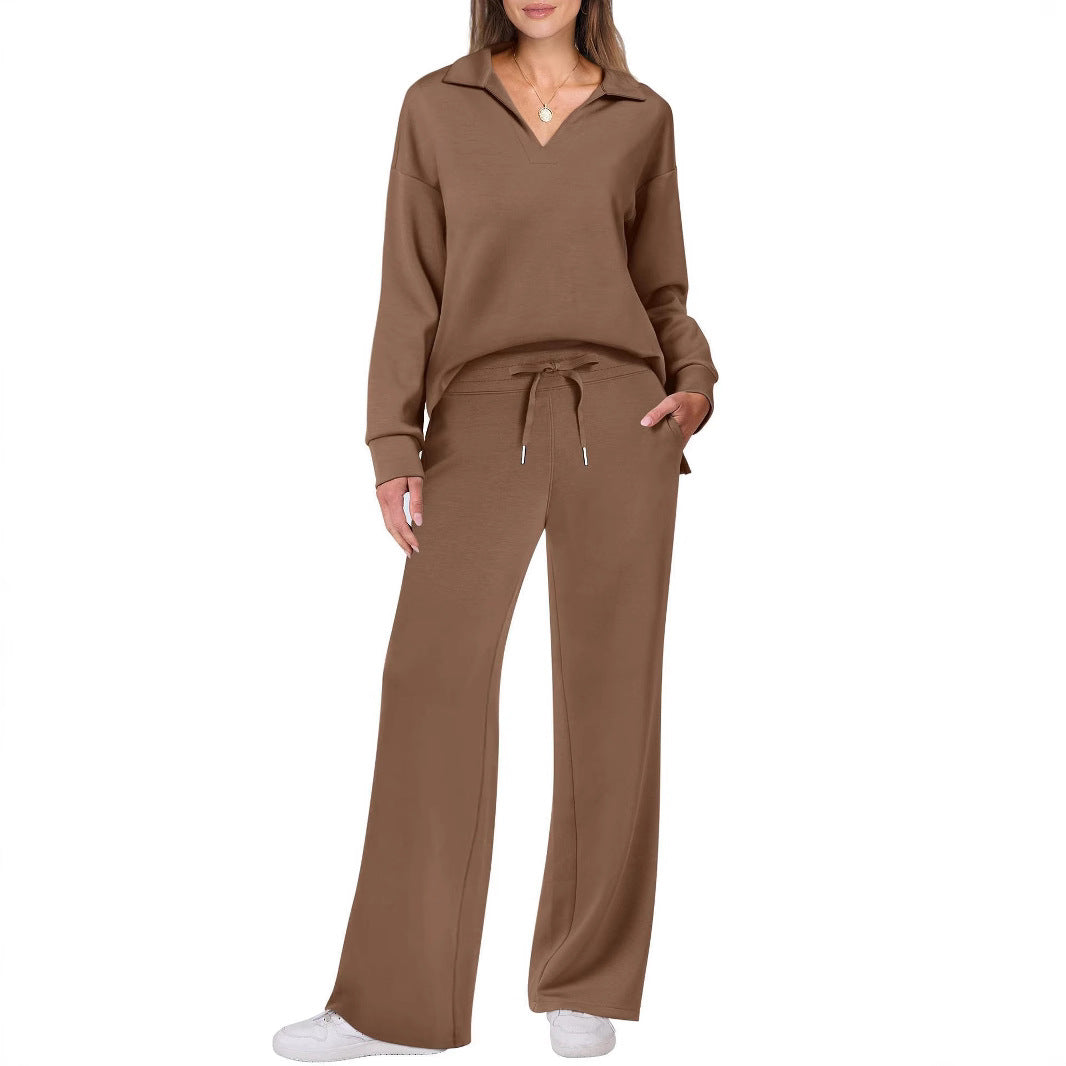 Damen Sportliches Sweater-Set mit weichem Material und Lounge-Style Fudus
