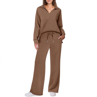 Damen Sportliches Sweater-Set mit weichem Material und Lounge-Style Fudus
