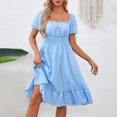 Damen Sommerkleid mit Blumenmuster Fudus