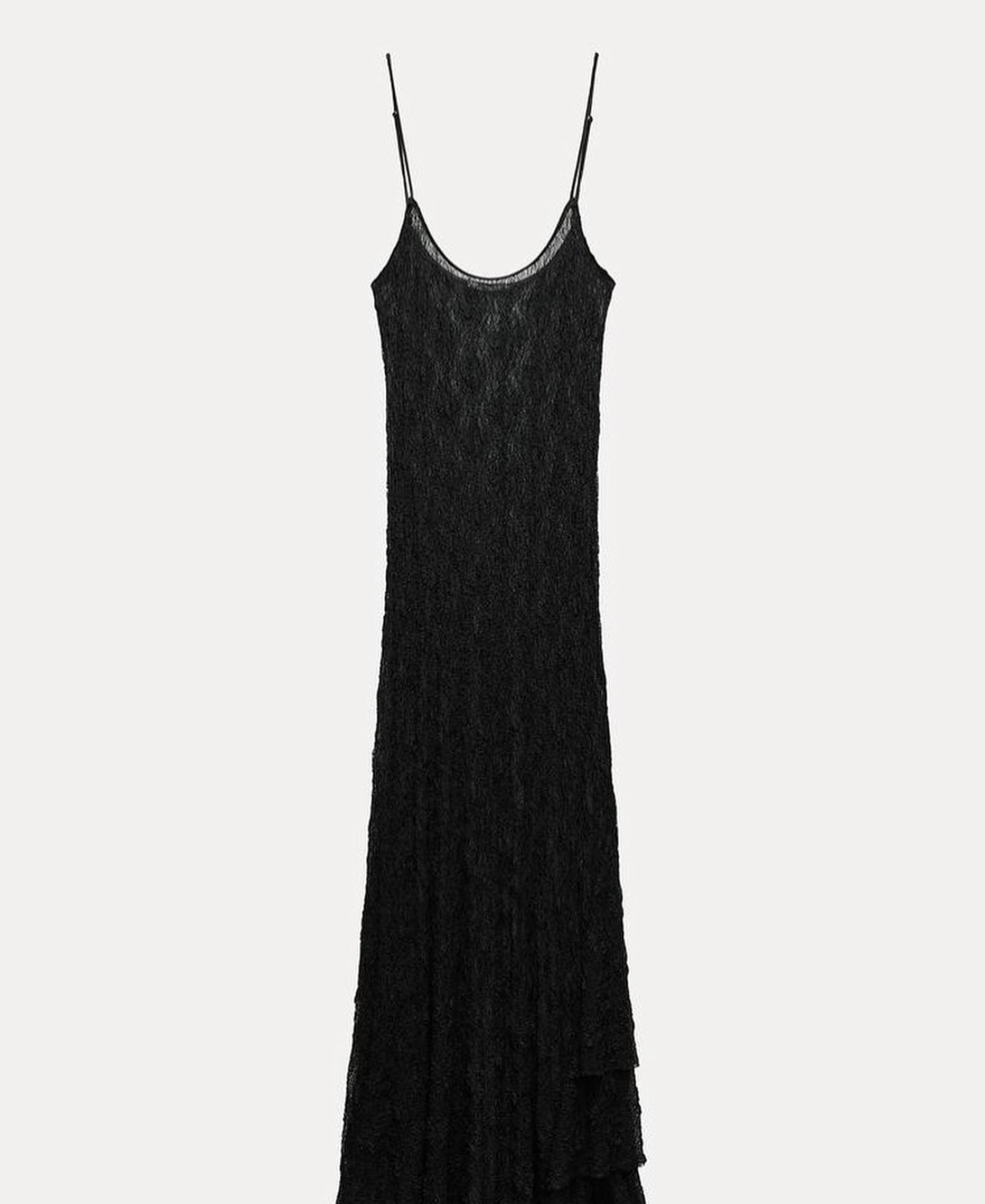 Damen Maxikleid aus feinem, transparenter Spitze Fudus