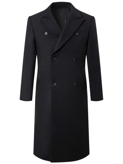 Herren eleganter Doppeltknopf-Trenchcoat Aliams
