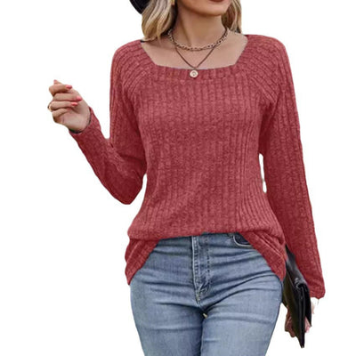 Damen gemütlicher Strickpullover Fudus