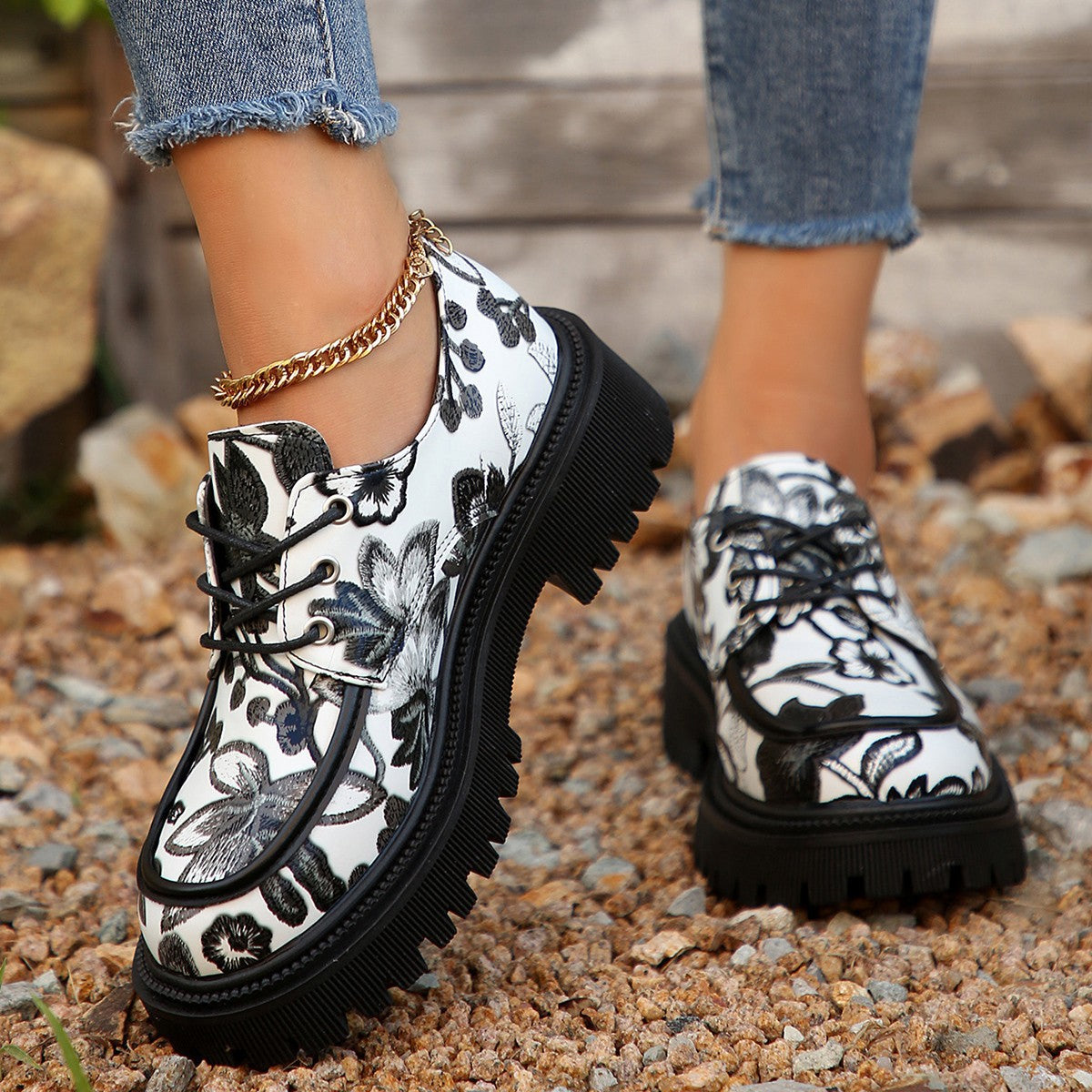 Sandra - Elegante Retro-Mokassins