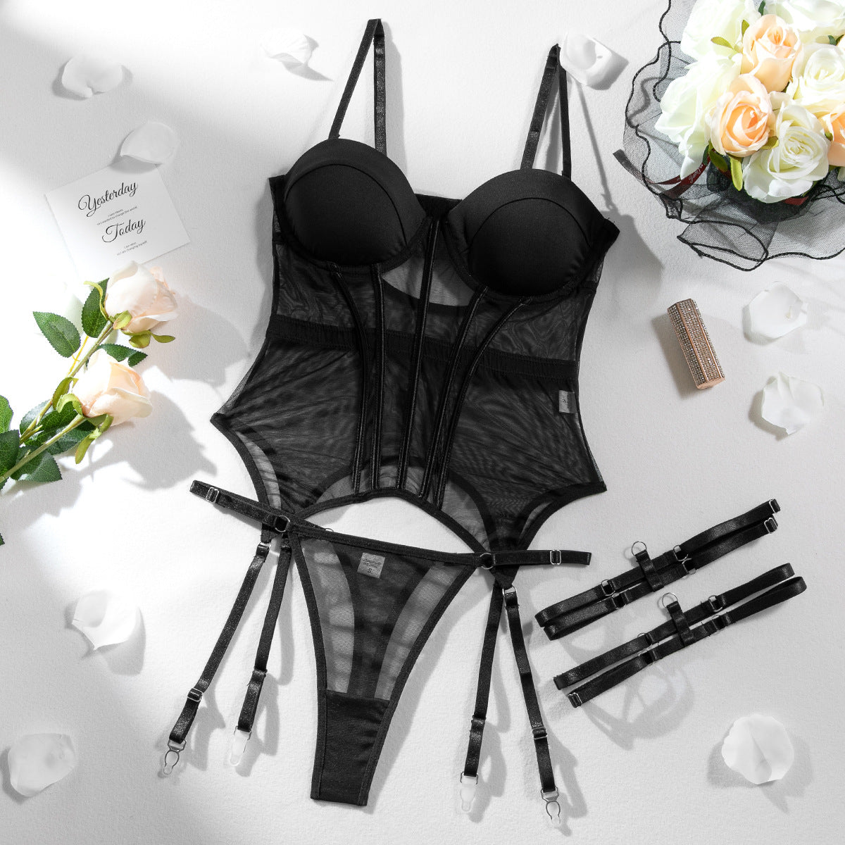 Amber™ | Französisch Dessous Set – Eleganz trifft auf Verführung