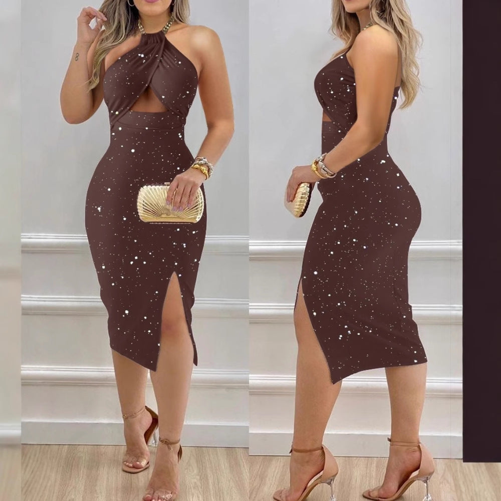 Damen Etuikleid mit raffiniertem Schnitt und asymmetrischem Design Fudus