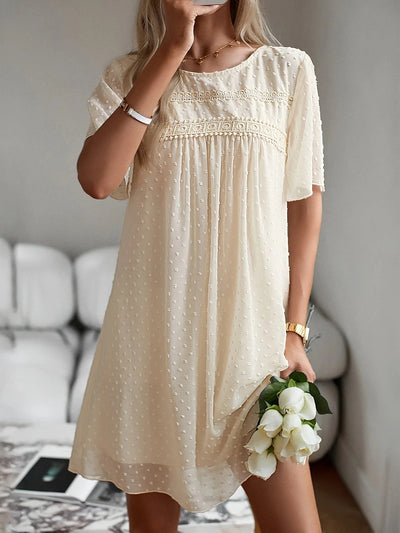 Damen luftiges Sommerkleid mit dekorativen Details und hochwertigem Material Fudus