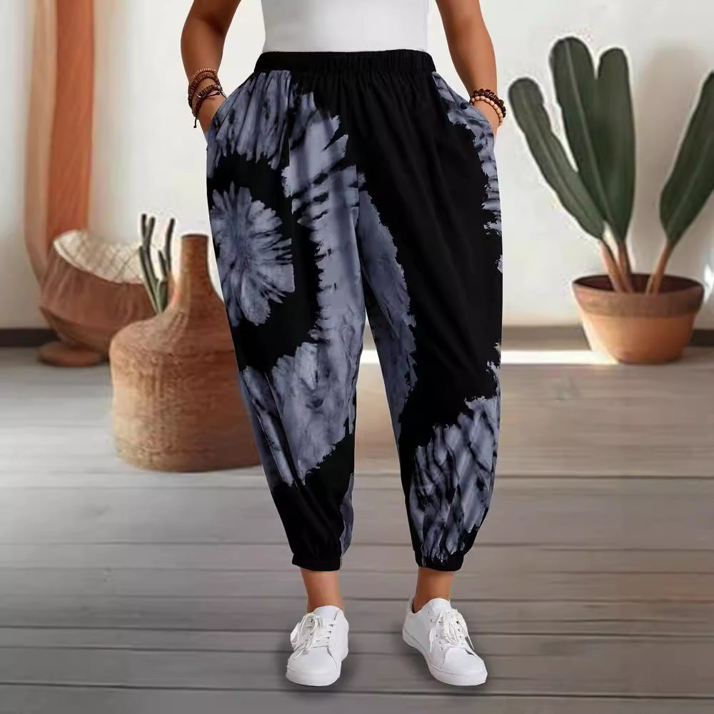 Damen lässige Freizeithose mit weitem Schnitt Fudus