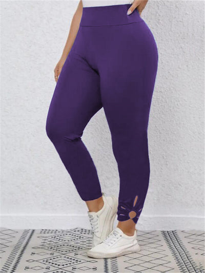 Damen Sportliche Leggings mit modischen Cut-Outs Fudus