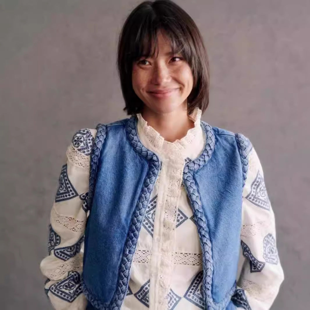 Damen Weste aus weichem Filz Fudus