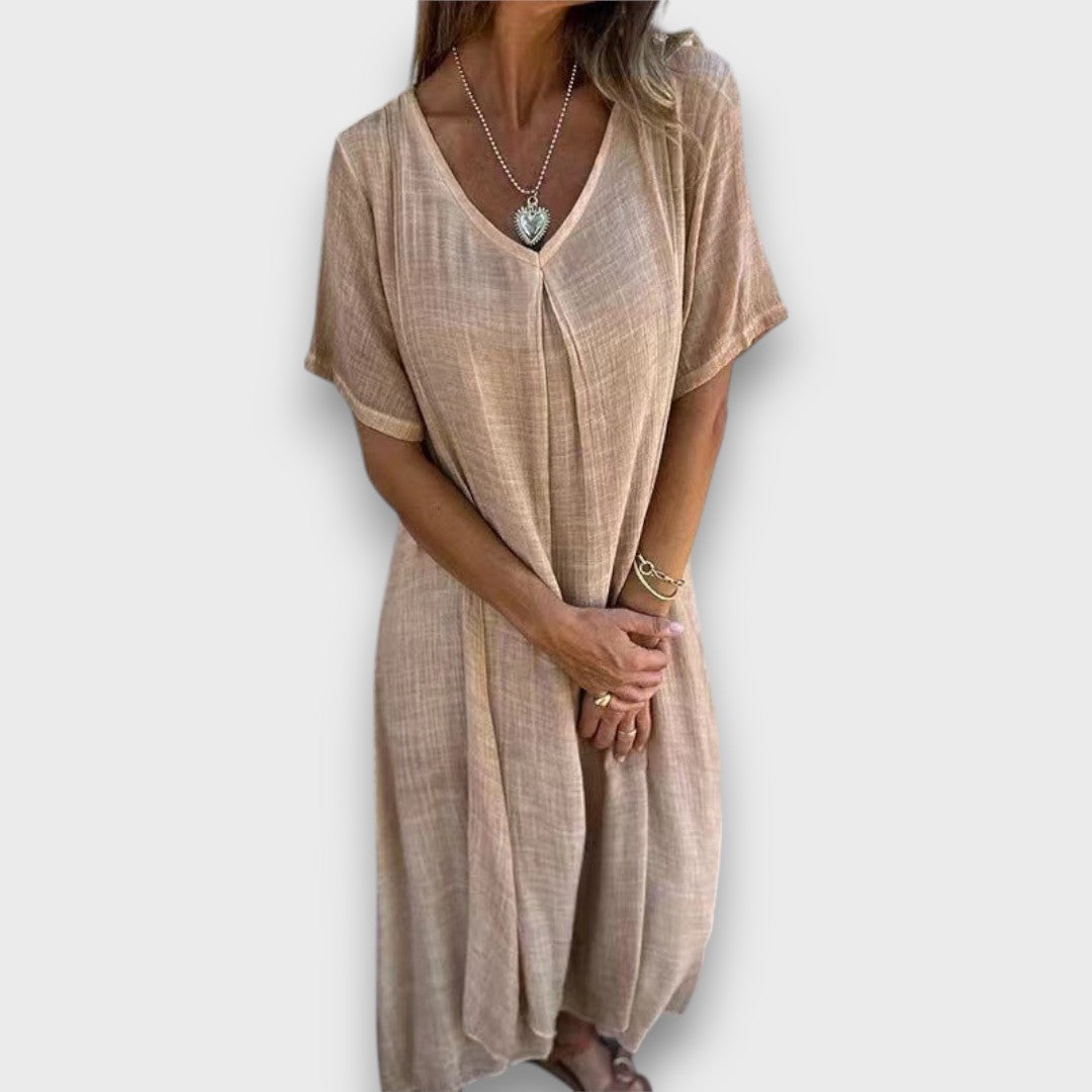 Tirelle – Luftiges Kleid mit V-Ausschnitt