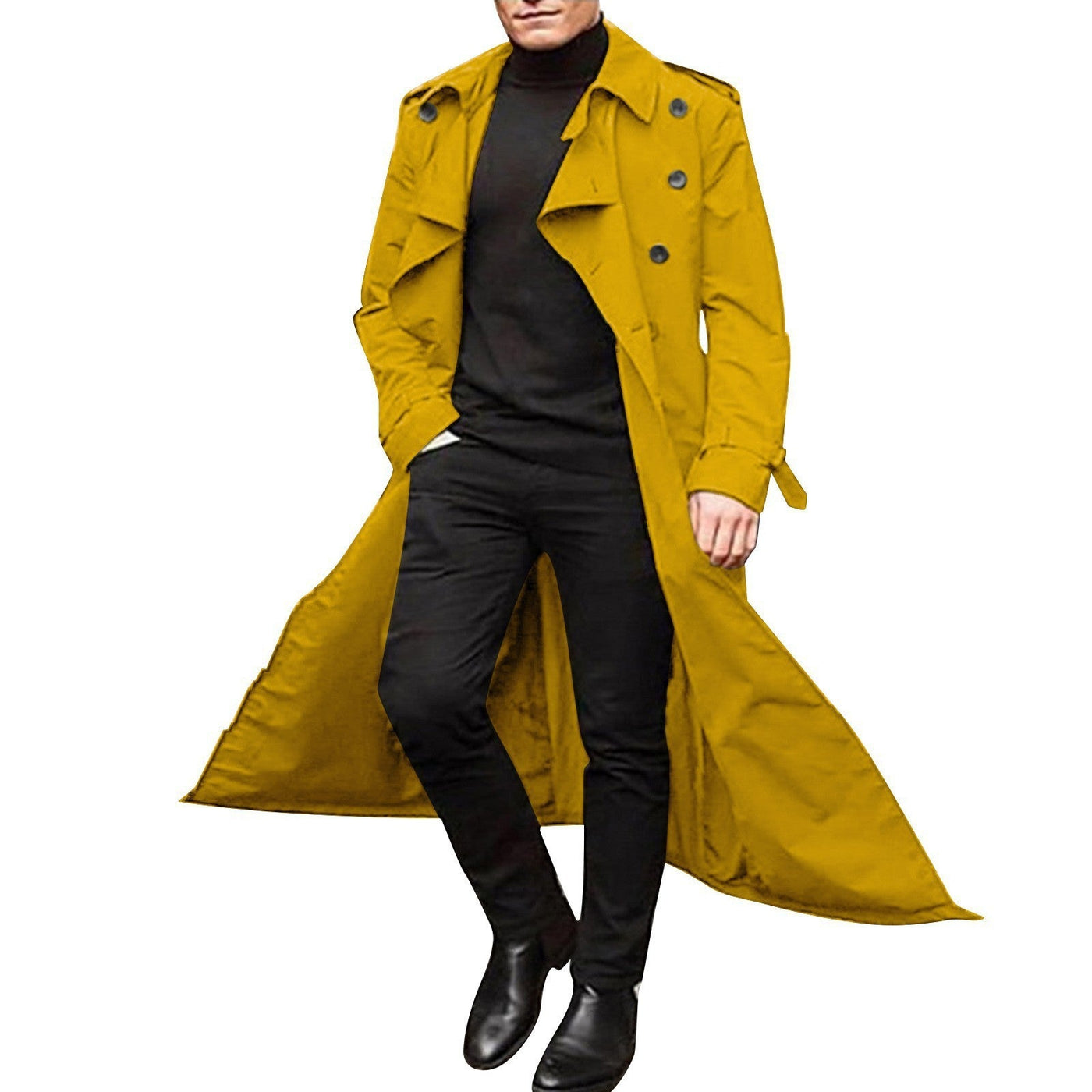 Herren eleganter Trenchcoat mit modernem Schnitt Aliams