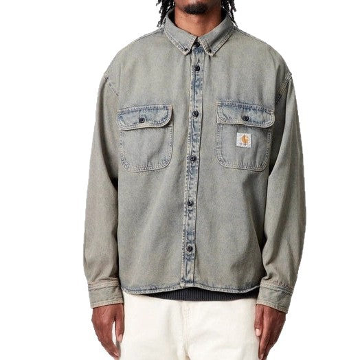 Herren lässige Jeansjacke mit praktischen Pattentaschen und klassischem Schnitt Aliams