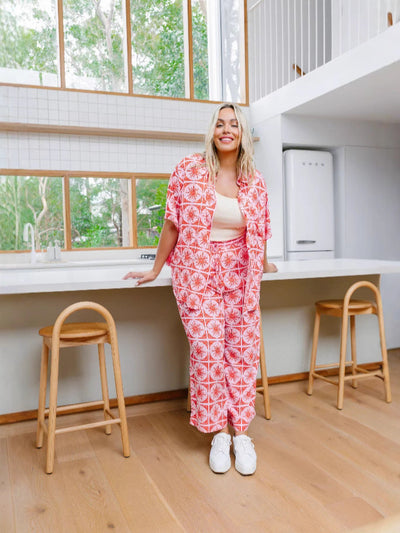 Damen Lässiger Jumpsuit mit floralem Muster und praktischen Taschen Fudus