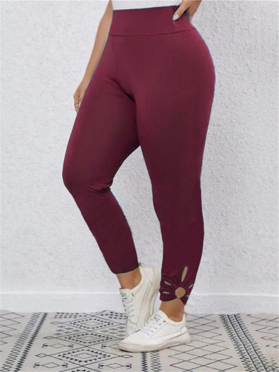 Damen Sportliche Leggings mit modischen Cut-Outs Fudus