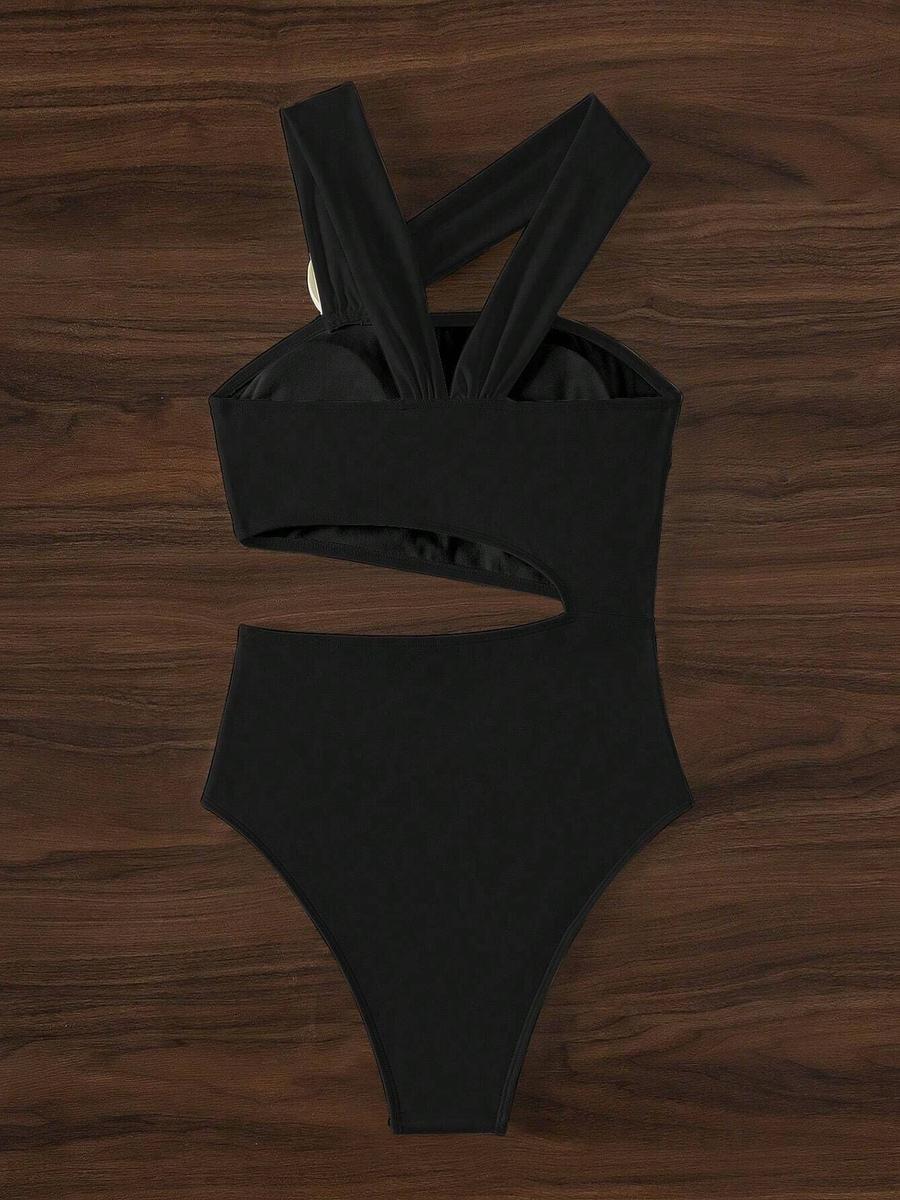 Luftige, einfarbige ärmellose Bademode