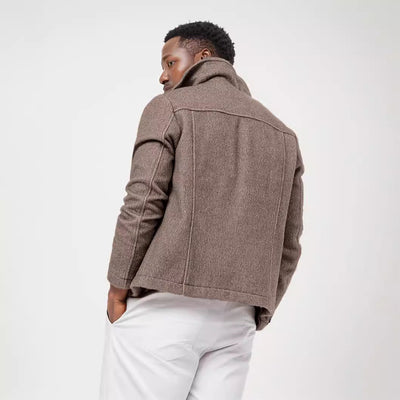 Herren modische Utility-Jacke mit strukturierten Details Aliams