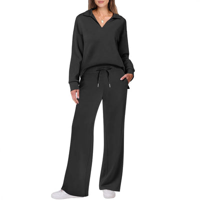 Damen Sportliches Sweater-Set mit weichem Material und Lounge-Style Fudus