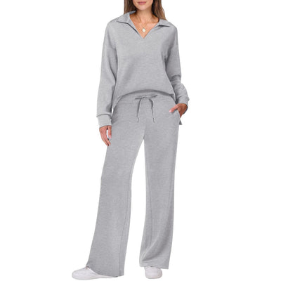 Damen Sportliches Sweater-Set mit weichem Material und Lounge-Style Fudus