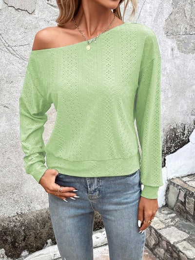 Damen Oversized Lockere Strickpullover Fudus