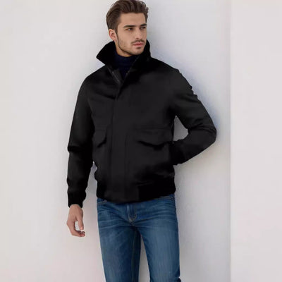 Herren stylischer Übergangsjacke mit hohem Kragen Aliams