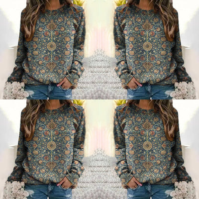 Ophelia | Eleganter Pullover mit Blumenmuster für Damen