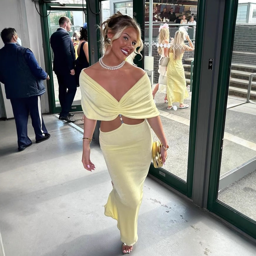 Damen Oberteil mit eleganter Drapierung Fudus