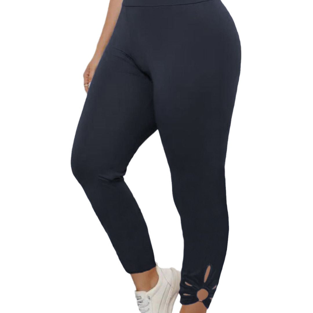 Damen Sportliche Leggings mit modischen Cut-Outs Fudus