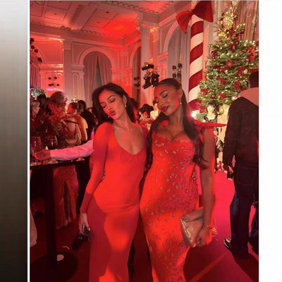 Damen Spitzenentwurf Kleid mit eleganten Schleifen Fudus