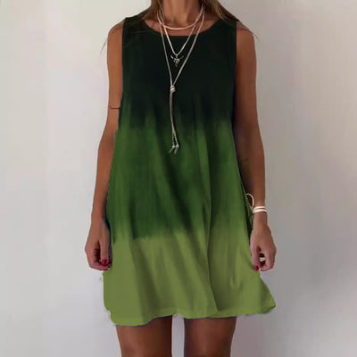 Damen Freizeit-Kleid mit modernem Ombre-Effekt und schmeichelndem Schnitt Fudus