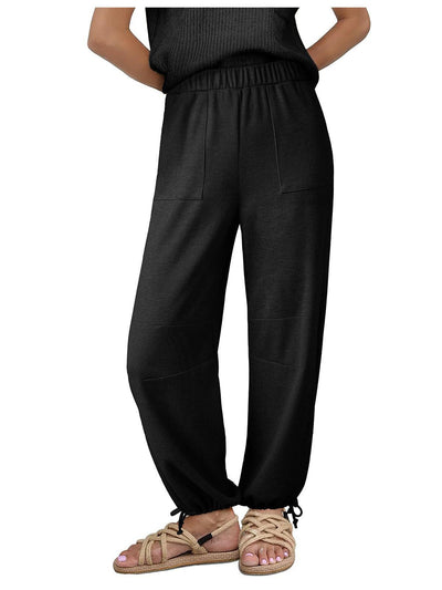 Damen Bequeme und luftige Freizeithose mit elastischem Bündchen Fudus