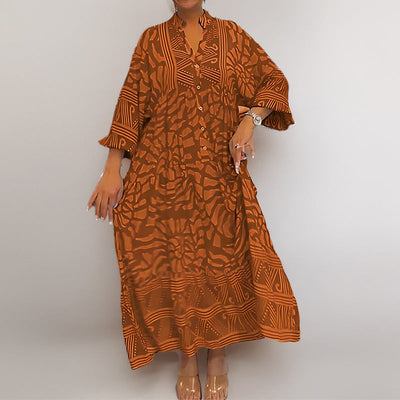 Damen Kaftan mit einzigartigem geometrischen Muster Fudus