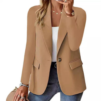 Damen modischer Blazer mit eleganten Details und taillierter Passform Fudus