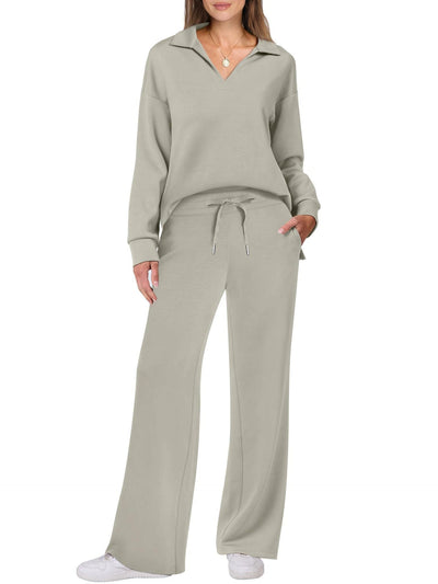 Damen Sportliches Sweater-Set mit weichem Material und Lounge-Style Fudus