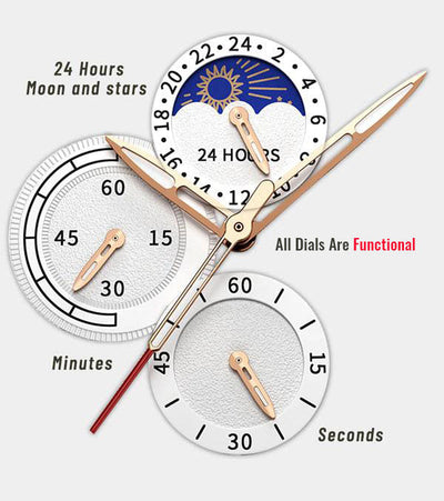 LUXUS-QUARZUHR AUS LEDER