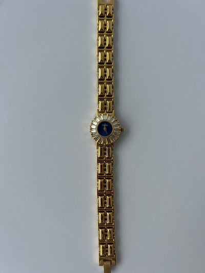 Elegante Goldene Damen Armbanduhr