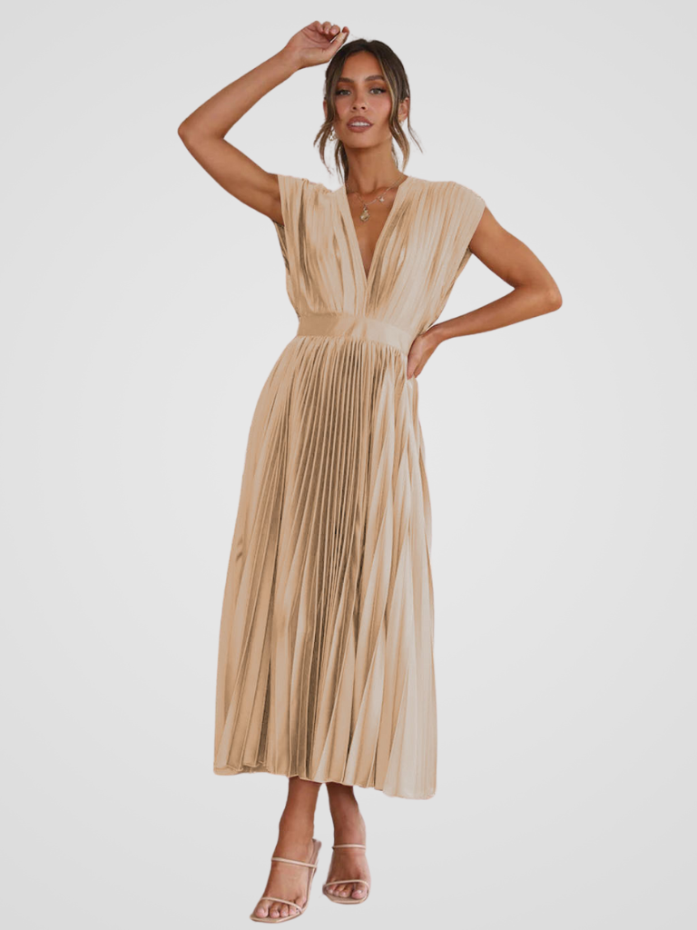 AMAYA PLEATED MIDI