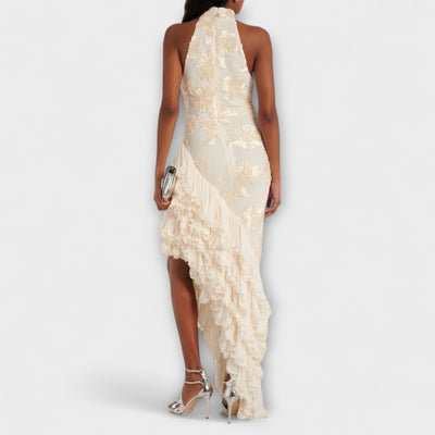 Karen - Maxikleid mit floralen Applikationen