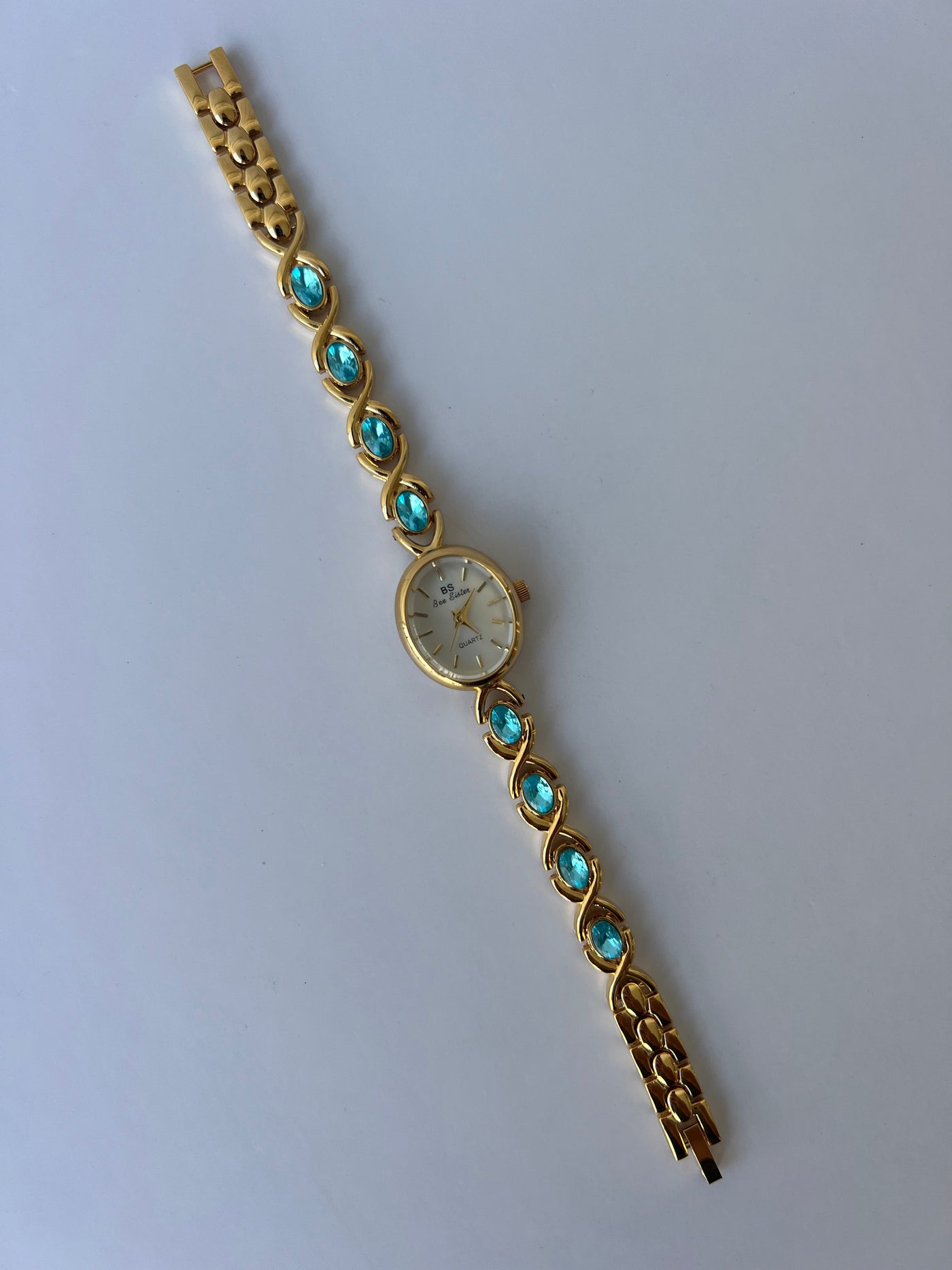 Vintage Diamant Gold Damen Armbanduhr