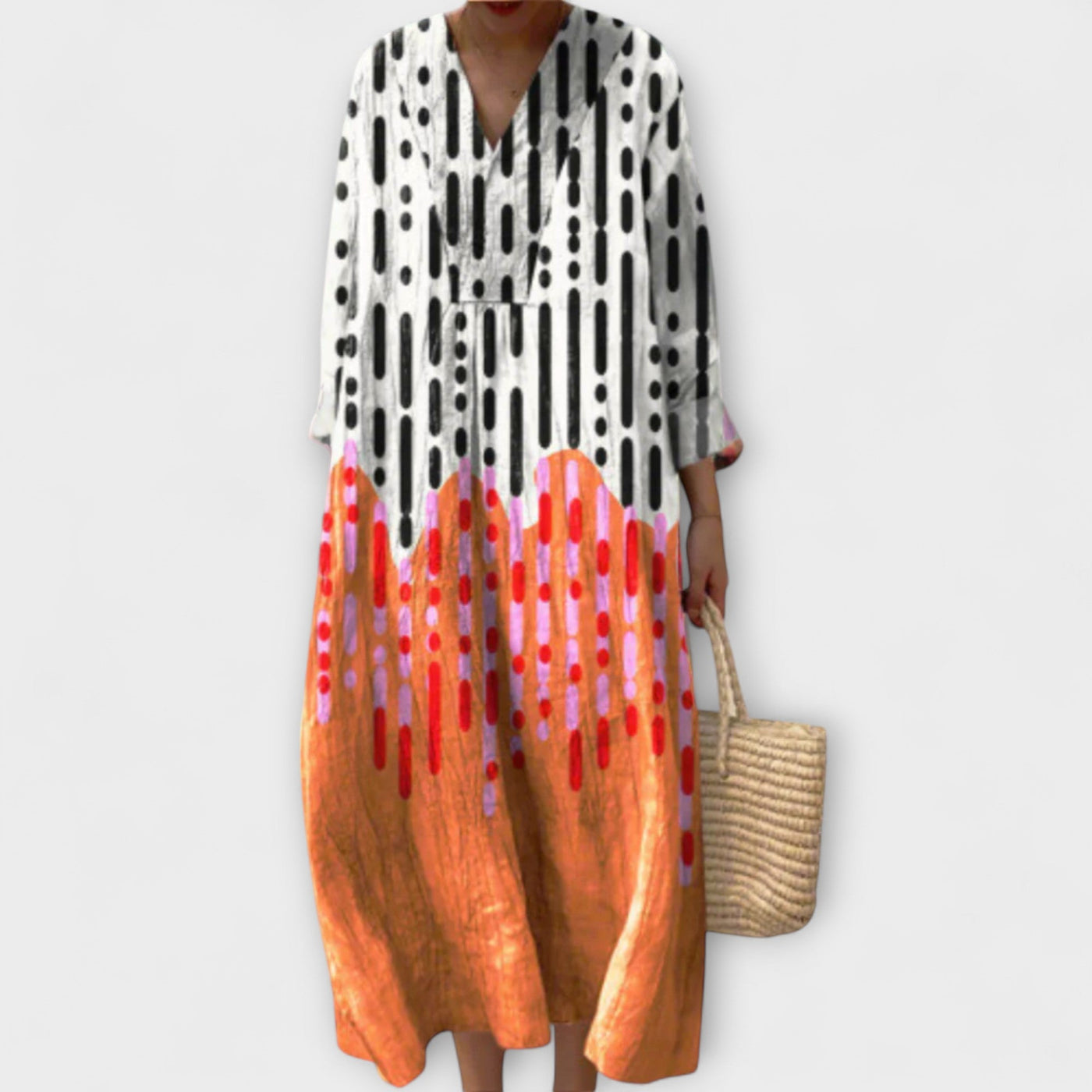 Alden - Elegantes Geometrisches Kleid