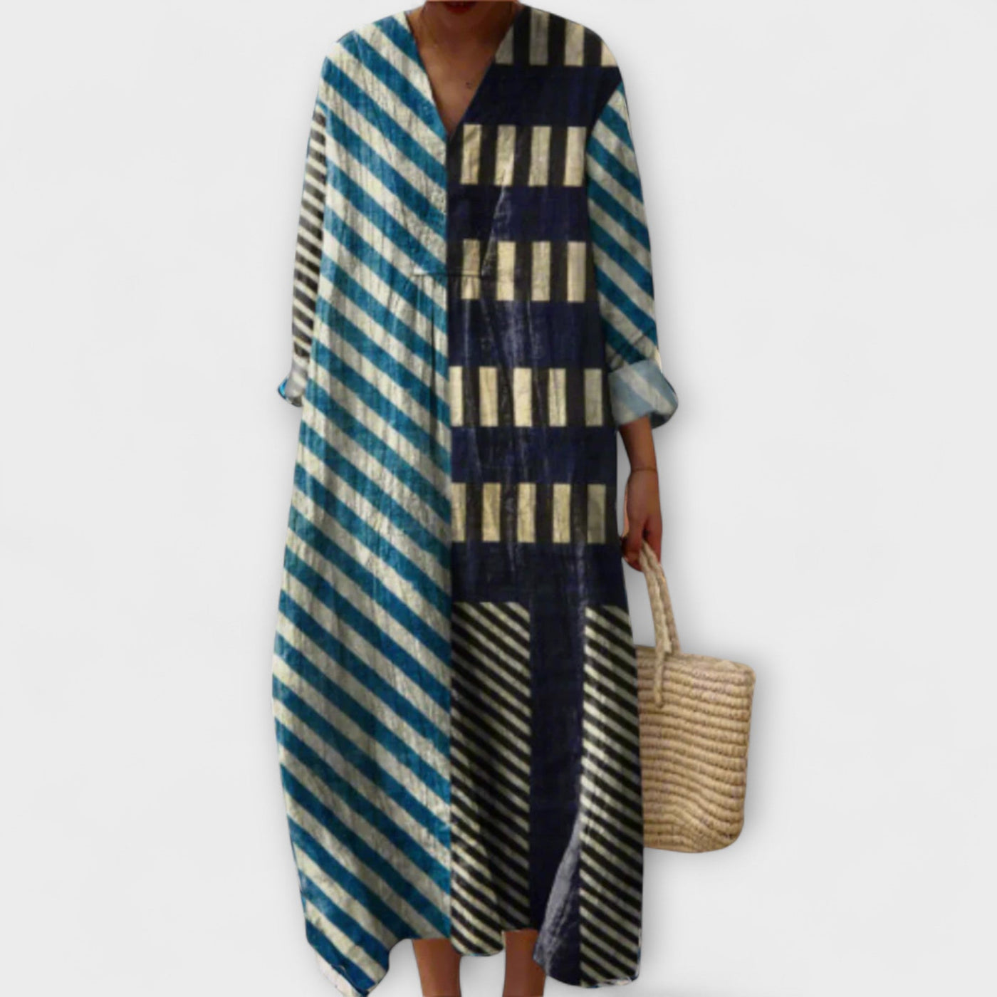 Elissa - Stilvolles Geometrisches Kleid