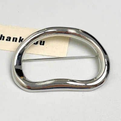 Vintage Damen Haarspange Brosche Gold Silber