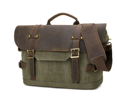 Boulder™ Canvas Schultertasche - Wasserabweisend, Robustes Design, Vintage Stil, Ideal für Alltag